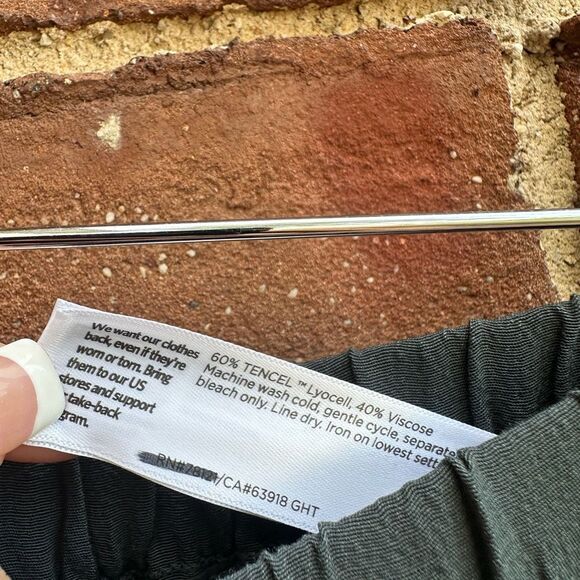 Eileen Fisher $278 crepe wide leg pants side slits tencel lyocell viscose XS - Picture 4 of 9